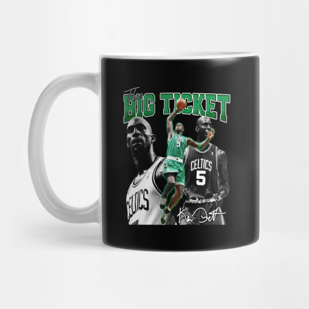 Kevin Garnett The Big Ticket Basketball Signature Vintage Retro 80s 90s Bootleg Rap Style by CarDE